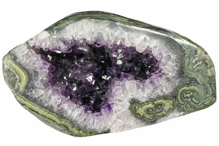 Polished, Purple Amethyst Geode - Uruguay #152381